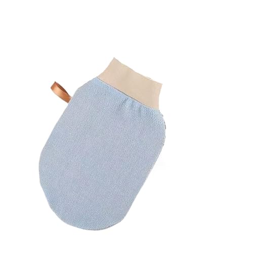 Peelinghandschuh Handschuhe 1 stück Bad for Peeling Spa Duschbürste Körperreinigung Mitt Rub Dead Skin Handtuch Schaummassage(Blue) von SDIUAKBV