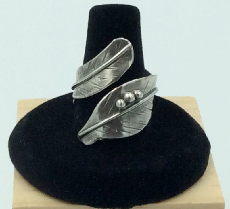 Feder-Wrap-Ring in Sterling Silvler Feder-Wrap-Ring in Sterling Silvler von SDLStudio