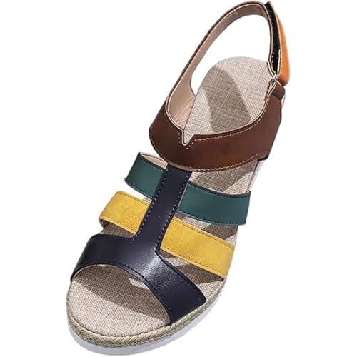 SDNPY Sandalen & Slides für Damen, Fischmaul-Freizeitschuhe Farblich passende flache Sandalen Retro-Strandschuhe Damen-Hohl-Freizeitsandalen Orthopädische Schuhe SDNPY Sandalen & Slides für Damen, Fischmaul-Freizeitschuhe Farblich passende flache Sandalen Retro-Strandschuhe Damen-Hohl-Freizeitsandalen Orthopädische Schuhe von SDNPY