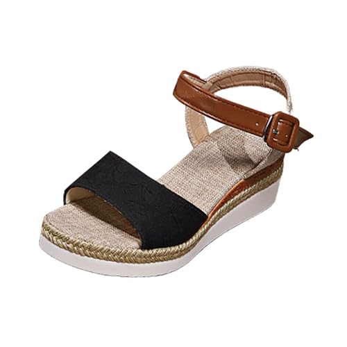 SDNPY Sandalen & Slides für Damen, Plateau Keilsandalen mit Schnallen Knöchelriemen Offene Zehenpartie Freizeitsandalen Canvasschuhe Bequeme -Strand-High Heels Schuhe SDNPY Sandalen & Slides für Damen, Plateau Keilsandalen mit Schnallen Knöchelriemen Offene Zehenpartie Freizeitsandalen Canvasschuhe Bequeme -Strand-High Heels Schuhe von SDNPY