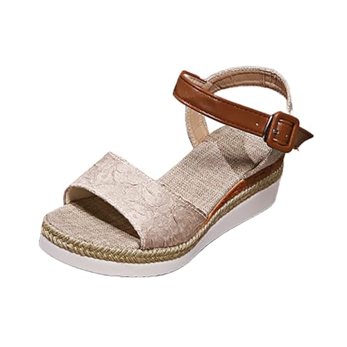 SDNPY Sandalen & Slides für Damen, Plateau Keilsandalen mit Schnallen Knöchelriemen Offene Zehenpartie Freizeitsandalen Canvasschuhe Bequeme -Strand-High Heels Schuhe SDNPY Sandalen & Slides für Damen, Plateau Keilsandalen mit Schnallen Knöchelriemen Offene Zehenpartie Freizeitsandalen Canvasschuhe Bequeme -Strand-High Heels Schuhe von SDNPY