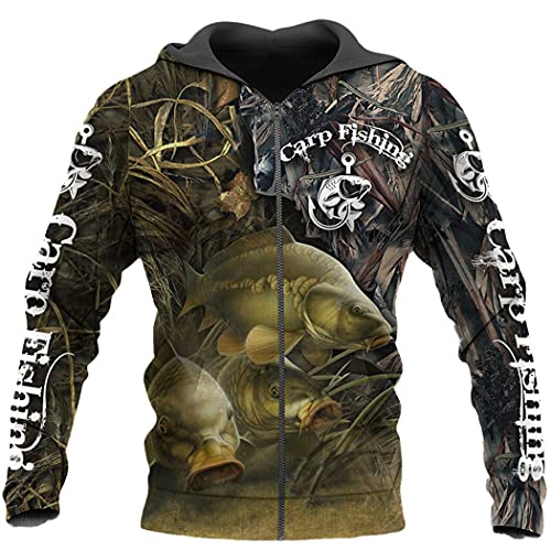 SDSVFG 3D Cool Carp Fishing Printed Hoodie Harajuku Sweatshirt Unisex Casual Pullover Hoodies Sudadera Hombre von SDSVFG