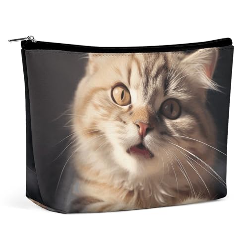 SDTKLHW Make-up-Tasche, Make-up-Organizer, faltbare Kosmetiktasche, niedliche Katzenpfote, bedruckt, Reise-Make-up-Tasche für Damen von SDTKLHW