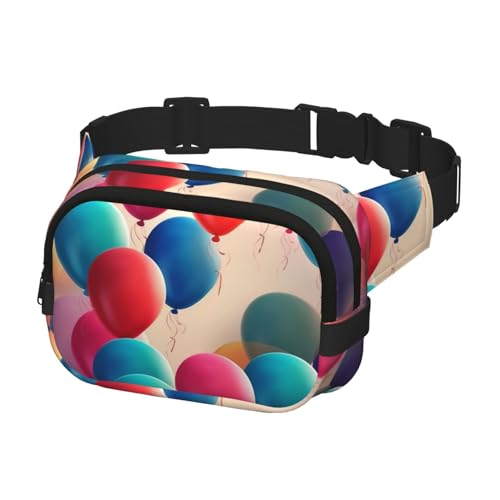 Bauchtasche für Herren und Damen, Crossbody-Hüfttasche, Ballon-Gürteltasche mit verstellbarem Riemen, Hüfttasche, Schwarz, Einheitsgröße, Schwarz , Einheitsgröße von SDTYKHJ