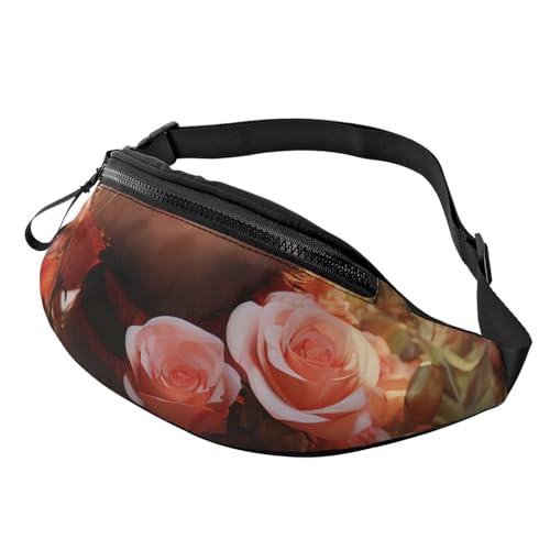 Bauchtasche für Herren und Damen, Crossbody-Hüfttasche, Cartoon-Opossum und Rosen, Gürteltasche mit verstellbarem Riemen, Hüfttasche, Schwarz, Einheitsgröße, Schwarz , Einheitsgröße Bauchtasche für Herren und Damen, Crossbody-Hüfttasche, Cartoon-Opossum und Rosen, Gürteltasche mit verstellbarem Riemen, Hüfttasche, Schwarz, Einheitsgröße, Schwarz , Einheitsgröße von SDTYKHJ