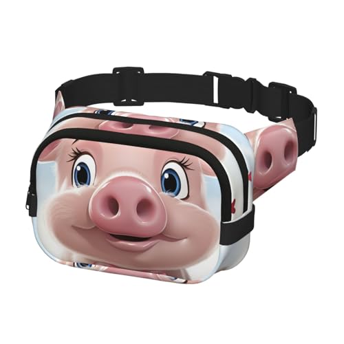 Bauchtasche für Herren und Damen, Crossbody-Hüfttasche, Smilings, Gürteltasche mit verstellbarem Riemen, Hüfttasche, Schwarz, Einheitsgröße, Schwarz , Einheitsgröße von SDTYKHJ