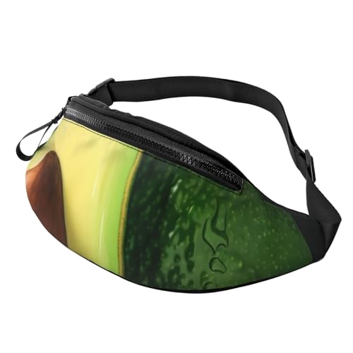 Bauchtasche für Herren und Damen, Crossbody-Hüfttasche, halbe Schnittstücke, Gürteltasche mit verstellbarem Riemen, Hüfttasche, Schwarz, Einheitsgröße, Schwarz , Einheitsgröße von SDTYKHJ