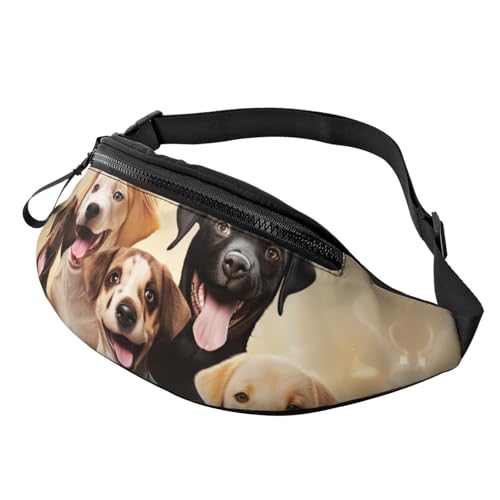 Bauchtasche für Männer und Frauen, Crossbody-Bauchtasche mit verstellbarem Gurt, Hüfttasche, Schwarz, Einheitsgröße, Schwarz , Einheitsgröße von SDTYKHJ