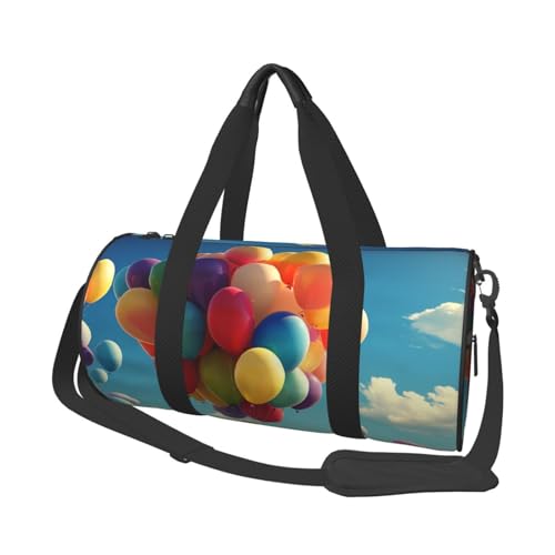 Reisetasche, leicht, klein, faltbar, Wochenendtasche, Übernachtungstasche, mit verstellbarem Schultergurt, Tragetasche, Farbballon, Krankenhaustasche für Damen und Herren Reisetasche, leicht, klein, faltbar, Wochenendtasche, Übernachtungstasche, mit verstellbarem Schultergurt, Tragetasche, Farbballon, Krankenhaustasche für Damen und Herren von SDTYKHJ