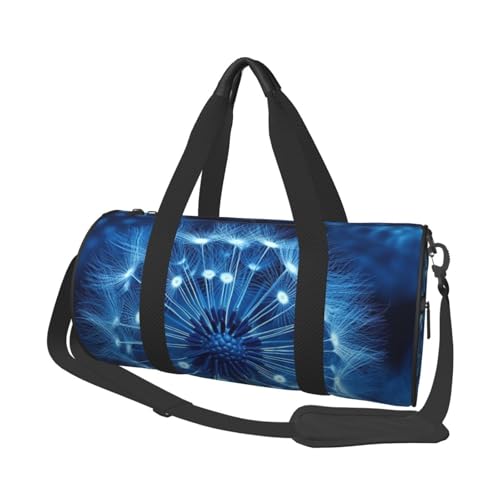 Reisetasche, leicht, klein, faltbar, Wochenendtasche, Übernachtungstasche, mit verstellbarem Schultergurt, Tragetasche, blaue Löwenzahn-Krankenhaus-Tasche für Damen und Herren Reisetasche, leicht, klein, faltbar, Wochenendtasche, Übernachtungstasche, mit verstellbarem Schultergurt, Tragetasche, blaue Löwenzahn-Krankenhaus-Tasche für Damen und Herren von SDTYKHJ