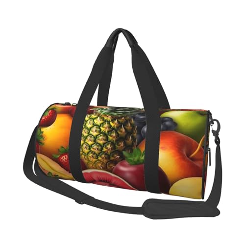 Reisetasche, leicht, klein, faltbar, Wochenendtasche, Übernachtungstasche, mit verstellbarem Schultergurt, Tragetasche, frische saftige Früchte, Krankenhaustasche für Damen und Herren Reisetasche, leicht, klein, faltbar, Wochenendtasche, Übernachtungstasche, mit verstellbarem Schultergurt, Tragetasche, frische saftige Früchte, Krankenhaustasche für Damen und Herren von SDTYKHJ