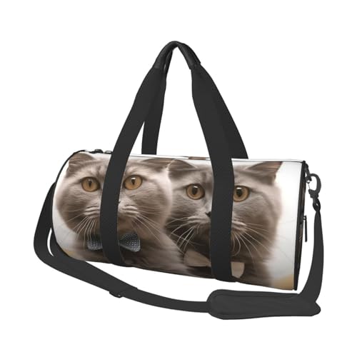 Reisetasche, leicht, klein, faltbar, Wochenendtasche, Übernachtungstasche, mit verstellbarem Schultergurt, Tragetasche, lustige Katzen, Krankenhaus-Tasche für Damen und Herren Reisetasche, leicht, klein, faltbar, Wochenendtasche, Übernachtungstasche, mit verstellbarem Schultergurt, Tragetasche, lustige Katzen, Krankenhaus-Tasche für Damen und Herren von SDTYKHJ