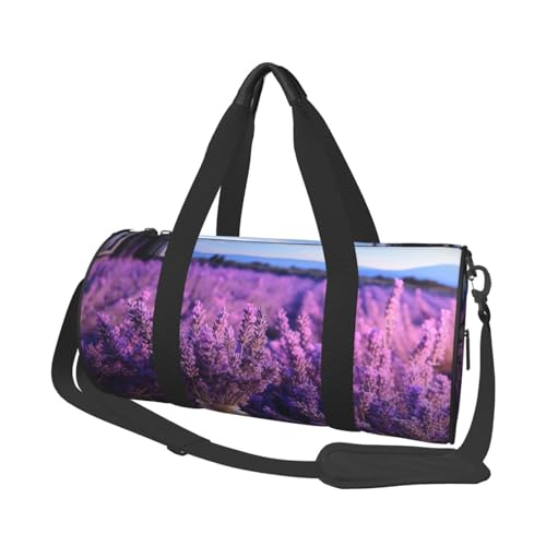 Reisetasche, leicht, klein, faltbar, Wochenendtasche, Übernachtungstasche, mit verstellbarem Schultergurt, romantische Lavendel-Krankenhaus-Tasche für Damen und Herren Reisetasche, leicht, klein, faltbar, Wochenendtasche, Übernachtungstasche, mit verstellbarem Schultergurt, romantische Lavendel-Krankenhaus-Tasche für Damen und Herren von SDTYKHJ
