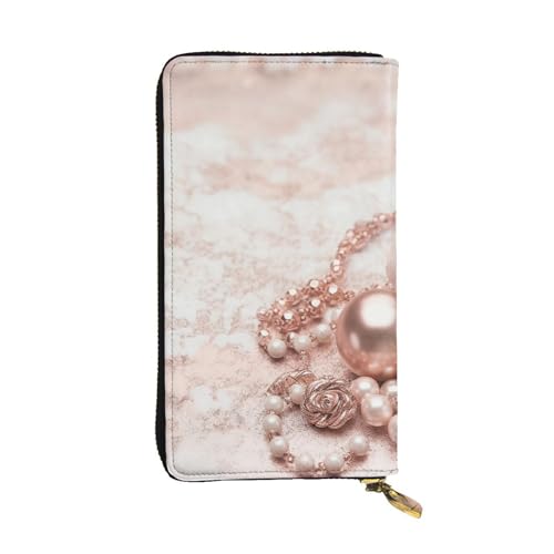 SDTYKHJ Damen Geldbörse Clutch Große Kapazität Lange Brieftasche Blush Leder Damen Karte Handy Halter Reise Geldbörse von SDTYKHJ