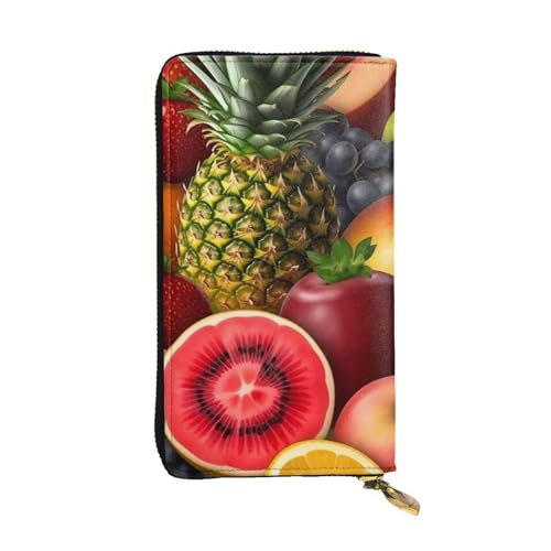 SDTYKHJ Damen Geldbörse Clutch Große Kapazität Lange Brieftasche Frische Saftige Früchte Leder Damen Karte Handy Halter Reise Geldbörse von SDTYKHJ