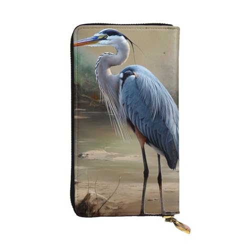 SDTYKHJ Damen Geldbörse Clutch Große Kapazität Lange Brieftasche Reiher Leder Damen Karte Handy Halter Reise Geldbörse von SDTYKHJ