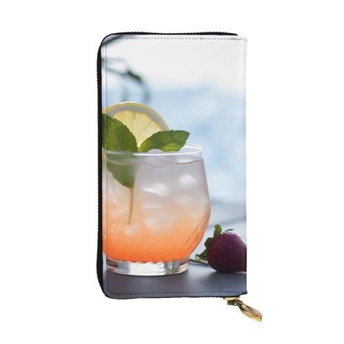 SDTYKHJ Damen Geldbörse Clutch Große Kapazität Lange Brieftasche Sommer Cocktail Leder Damen Karte Handy Halter Reise Geldbörse von SDTYKHJ