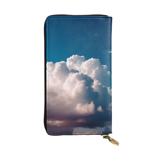 SDTYKHJ Damen Geldbörse Clutch Große Kapazität Lange Geldbörse Blau Leder Damen Kartenhalter Reise Geldbörse von SDTYKHJ