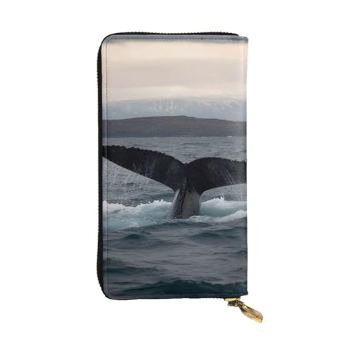 SDTYKHJ Damen Geldbörse Clutch Große Kapazität Lange Geldbörse Buckel Walschwanz Leder Damen Kartenhalter Reise Geldbörse von SDTYKHJ