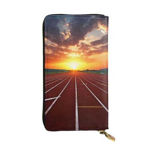 SDTYKHJ Damen Geldbörse Clutch Große Kapazität Lange Geldbörse Dämmerung Laufbahn Leder Damen Kartenhalter Reise Geldbörse von SDTYKHJ