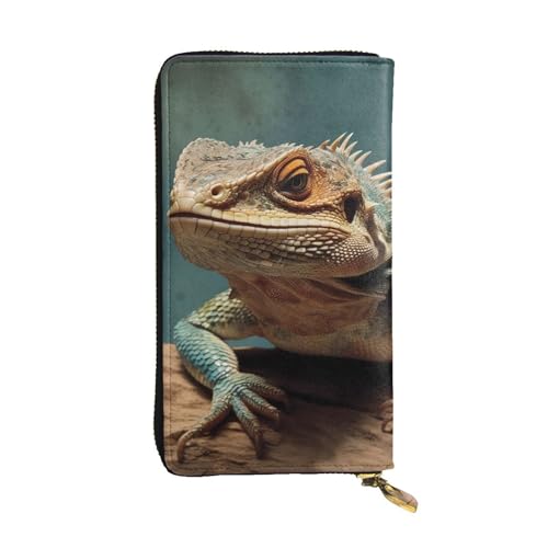 SDTYKHJ Damen Geldbörse Clutch Große Kapazität Lange Geldbörse Eidechsen Leder Damen Kartenhalter Reise Geldbörse von SDTYKHJ
