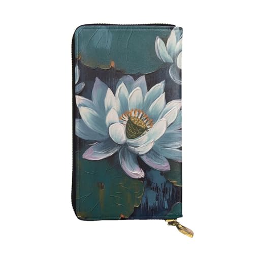 SDTYKHJ Damen Geldbörse Clutch Große Kapazität Lange Geldbörse Handgemalt Leder Damen Kartenhalter Reise Geldbörse von SDTYKHJ