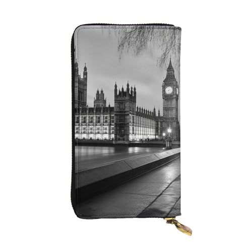 SDTYKHJ Damen Geldbörse Clutch Große Kapazität Lange Geldbörse Parlamentshäuser Leder Damen Kartenhalter Reise Geldbörse von SDTYKHJ