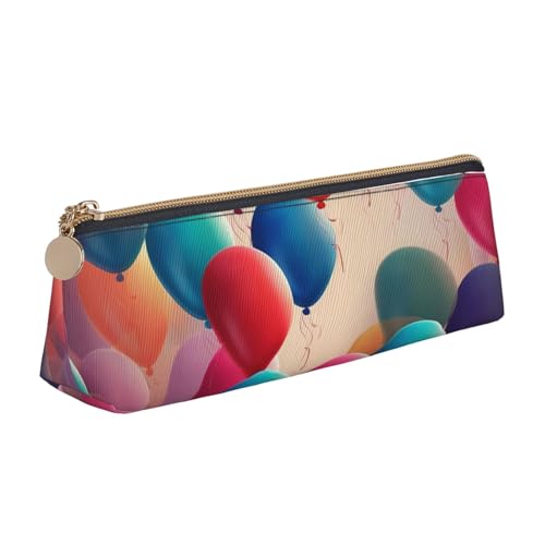 SDTYKHJ Federmäppchen, Ballon, große Bleistifttasche, tragbare Münztasche, ästhetische Kosmetiktasche, Leder, Make-up-Tasche von SDTYKHJ