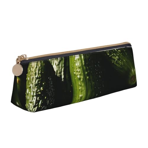 SDTYKHJ Federmäppchen, großes Federmäppchen, tragbar, Münztasche, ästhetische Kosmetiktasche, Leder, Make-up-Tasche von SDTYKHJ