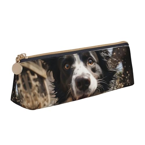 SDTYKHJ Federmäppchen Pastor Border Collie Big Pencil Bag Tragbare Münztasche Ästhetische Kosmetiktasche Leder Make-up Tasche SDTYKHJ Federmäppchen Pastor Border Collie Big Pencil Bag Tragbare Münztasche Ästhetische Kosmetiktasche Leder Make-up Tasche von SDTYKHJ