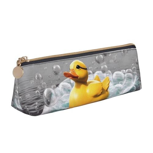 SDTYKHJ Federmäppchen mit Entenmotiv, tragbar, Kosmetiktasche, Leder, Make-up-Tasche von SDTYKHJ