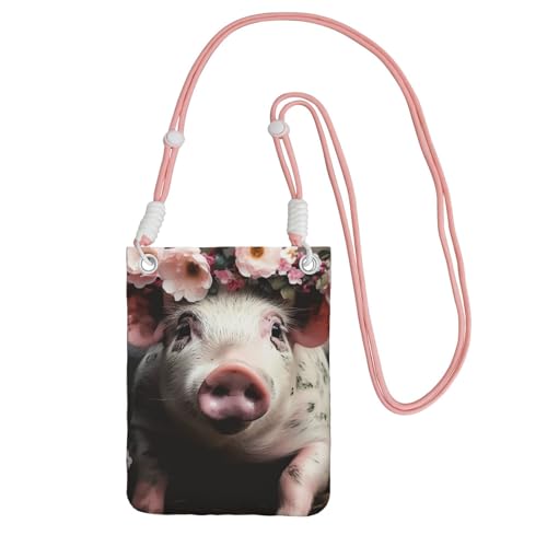 SDTYKHJ Handy-Geldbörse, lächelnde Umhängetasche, wasserdicht, Handytasche, Schulter-Handtasche für Damen von SDTYKHJ