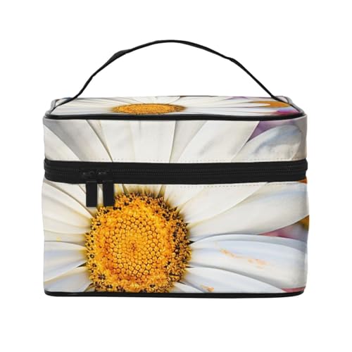 SDTYKHJ Make-up-Tasche für Damen, Kosmetiktasche, Reise-Kulturbeutel, Barberton Gänseblümchen, Make-up-Organizer mit Griff von SDTYKHJ