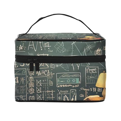 SDTYKHJ Make-up-Tasche für Damen, Kosmetiktasche, Reise-Kulturbeutel, Mathe-Make-up-Organizer mit Griff von SDTYKHJ