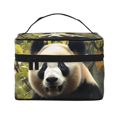 SDTYKHJ Make-up-Tasche für Damen, Kosmetiktasche, Reise-Kulturbeutel, Pandabaum, Make-up-Organizer mit Griff SDTYKHJ Make-up-Tasche für Damen, Kosmetiktasche, Reise-Kulturbeutel, Pandabaum, Make-up-Organizer mit Griff von SDTYKHJ