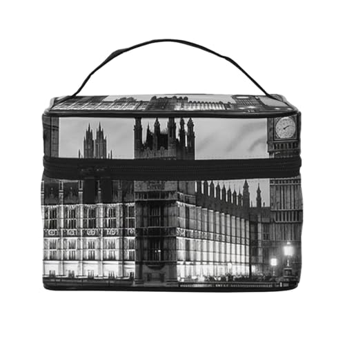 SDTYKHJ Make-up-Tasche für Damen, Kosmetiktasche, Reise-Kulturbeutel, Parlamentshäuser, Make-up-Organizer mit Griff von SDTYKHJ