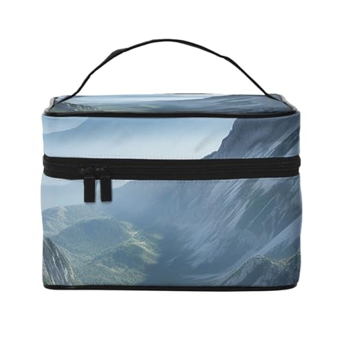 SDTYKHJ Make-up-Tasche für Damen, Kosmetiktasche, Reise-Kulturbeutel, Rock-Mountain-Make-up-Organizer mit Griff von SDTYKHJ