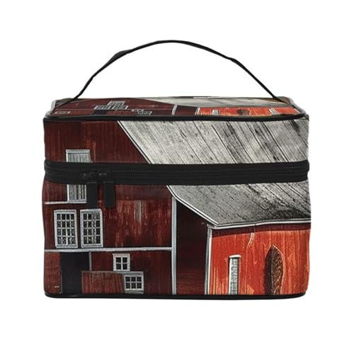 SDTYKHJ Make-up-Tasche für Damen, Kosmetiktasche, Reise-Kulturbeutel, Scheunen-Make-up-Organizer mit Griff von SDTYKHJ