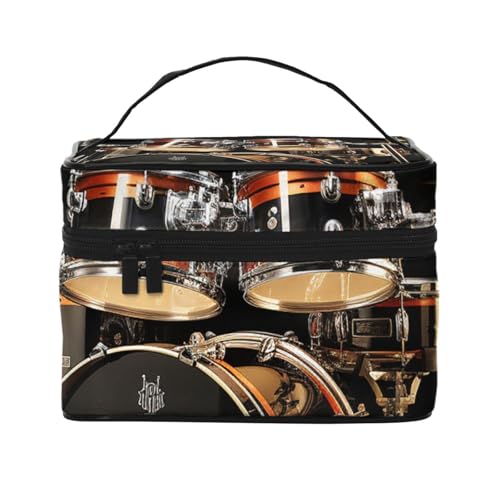 SDTYKHJ Make-up-Tasche für Damen, Kosmetiktasche, Reise-Kulturbeutel, Schlagzeug-Set, Make-up-Organizer mit Griff SDTYKHJ Make-up-Tasche für Damen, Kosmetiktasche, Reise-Kulturbeutel, Schlagzeug-Set, Make-up-Organizer mit Griff von SDTYKHJ