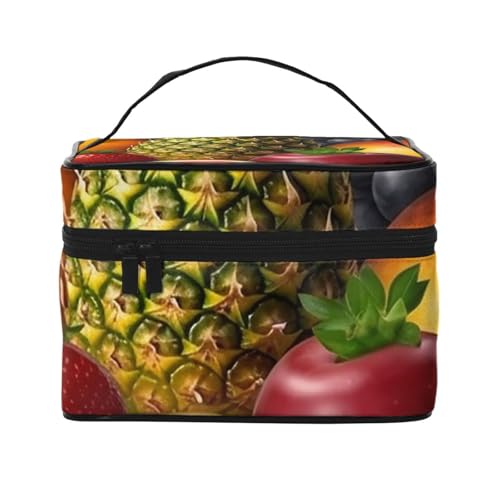 SDTYKHJ Make-up-Tasche für Damen, Kosmetiktasche, Reise-Kulturbeutel, frische saftige Früchte, Make-up-Organizer mit Griff SDTYKHJ Make-up-Tasche für Damen, Kosmetiktasche, Reise-Kulturbeutel, frische saftige Früchte, Make-up-Organizer mit Griff von SDTYKHJ