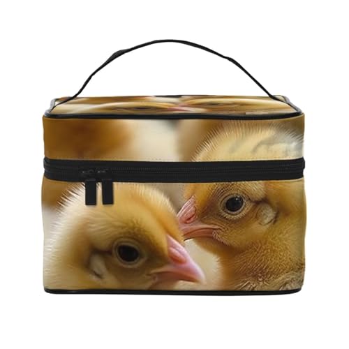 SDTYKHJ Make-up-Tasche für Damen, Kosmetiktasche, Reise-Kulturbeutel, kleine Hühner, Make-up-Organizer mit Griff SDTYKHJ Make-up-Tasche für Damen, Kosmetiktasche, Reise-Kulturbeutel, kleine Hühner, Make-up-Organizer mit Griff von SDTYKHJ