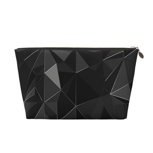 SDTYKHJ Reise-Make-up-Tasche, große Kapazität, Kosmetiktasche für Damen, wasserdicht, tragbar, Rasiertasche, kleine Kulturbeutel, schwarz, geometrisches Leder, Kosmetik-Organizer-Taschen für Reisen SDTYKHJ Reise-Make-up-Tasche, große Kapazität, Kosmetiktasche für Damen, wasserdicht, tragbar, Rasiertasche, kleine Kulturbeutel, schwarz, geometrisches Leder, Kosmetik-Organizer-Taschen für Reisen von SDTYKHJ