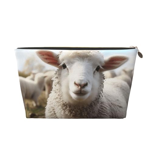 SDTYKHJ Reise-Make-up-Tasche, große Kapazität, Kosmetiktasche für Damen, wasserdicht, tragbar, Rasiertasche, kleine Kulturtasche, niedliches Schaf, Lammleder, Kosmetik-Organizer-Taschen für Reisen SDTYKHJ Reise-Make-up-Tasche, große Kapazität, Kosmetiktasche für Damen, wasserdicht, tragbar, Rasiertasche, kleine Kulturtasche, niedliches Schaf, Lammleder, Kosmetik-Organizer-Taschen für Reisen von SDTYKHJ