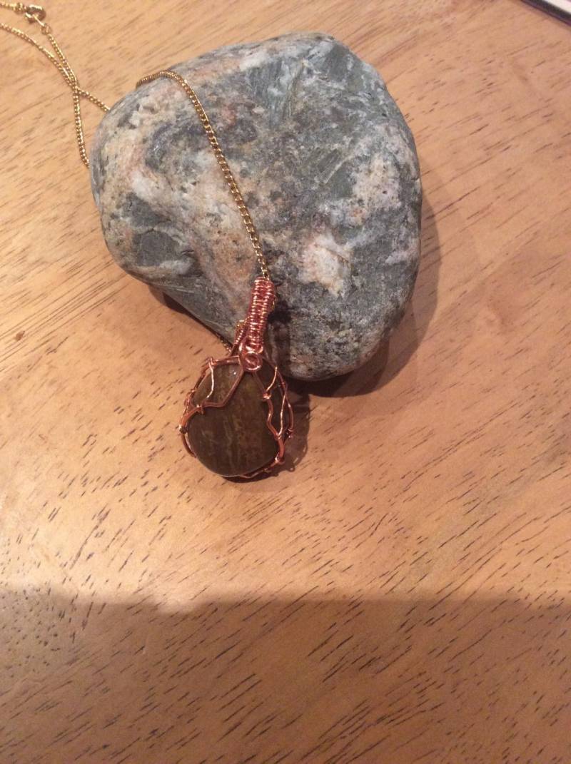 Ausgefallener Jaspis Anhänger von SDTimelessTreasures