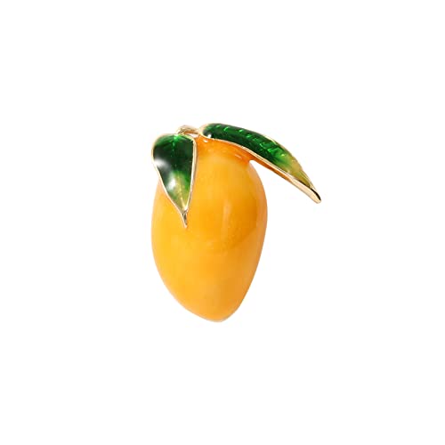 SDVantage Pin Brosche Pin Brosche Badge Brosche Anstecknadel Mango Schnalle Pin Anti-Glare Schnalle Sommer Ausschnitt Dekorative Obstbrosche Sommer Süß All-Match Pin Fixiert von SDVantage
