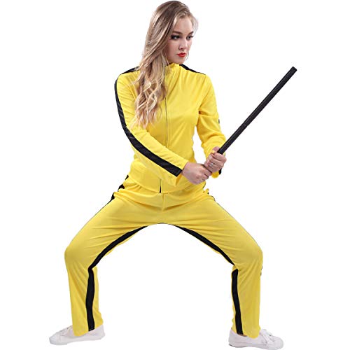 SEA HARE Chinesisches Kung Fu Gelb Bodysuit Kostüm (Damen) von SEA HARE