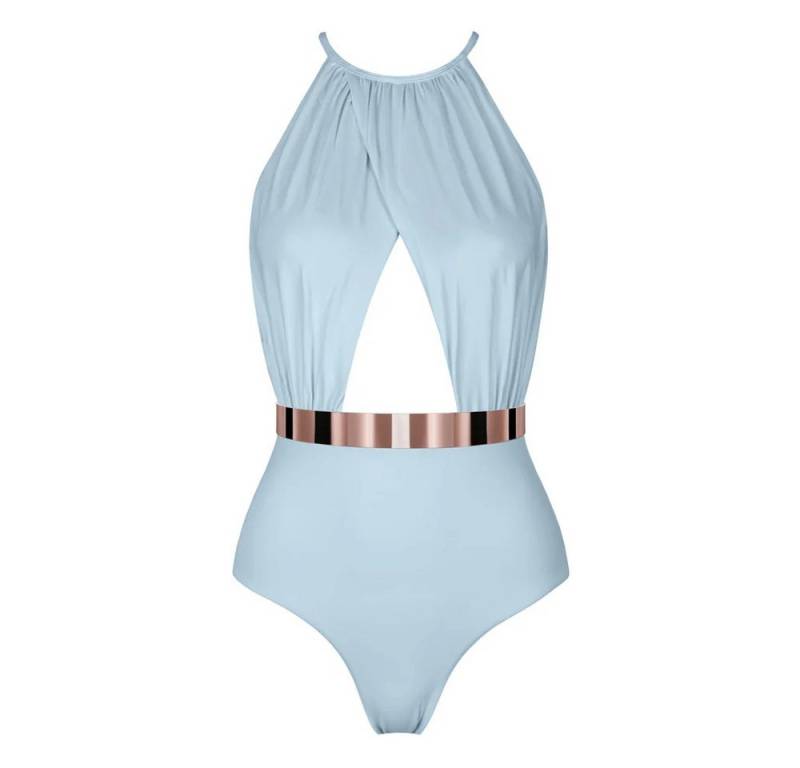 SEA ME SWIM Badeanzug BARBADOS Studio Edition Swimsuit - light blue von SEA ME SWIM