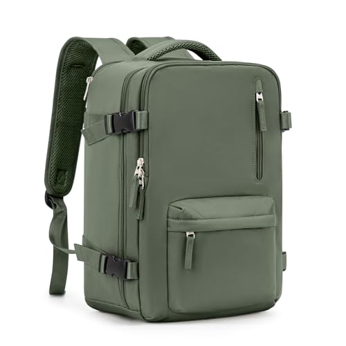 Handgepäck Rucksack 40x30x20 für Ryanair Reiserucksack Wasserdichter Unter Dem Sitz Handgepäck Rucksack Flugzeuge Reisetasche Weekendertasche Wanderrucksack Lässiger Tagesrucksack,B6-Armeegrün von SEAFEW