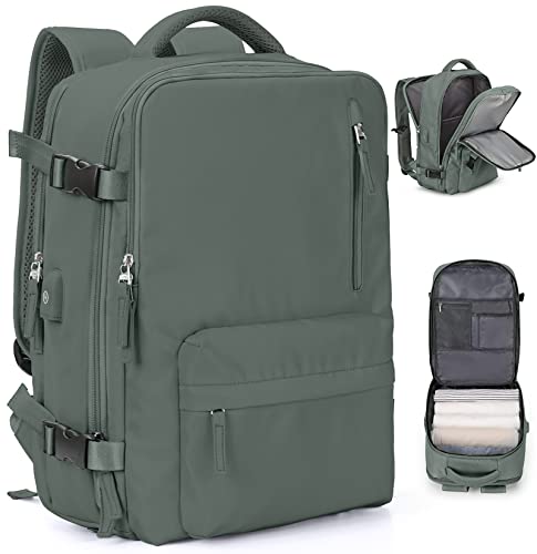 Handgepäck Rucksack 45X36X20 für Easyjet Reiserucksack Wasserdichter Unter Dem Sitz Handgepäck Rucksack Flugzeuge Reisetasche Weekendertasche Wanderrucksack Lässiger Tagesrucksack,B9-Dunkelgrün von SEAFEW