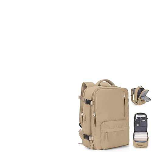 Handgepäck Rucksack 45X36X20 für Easyjet Reiserucksack Wasserdichter Unter Dem Sitz Handgepäck Rucksack Flugzeuge Reisetasche Weekendertasche Wanderrucksack Lässiger Tagesrucksack,A18-Khaki von SEAFEW